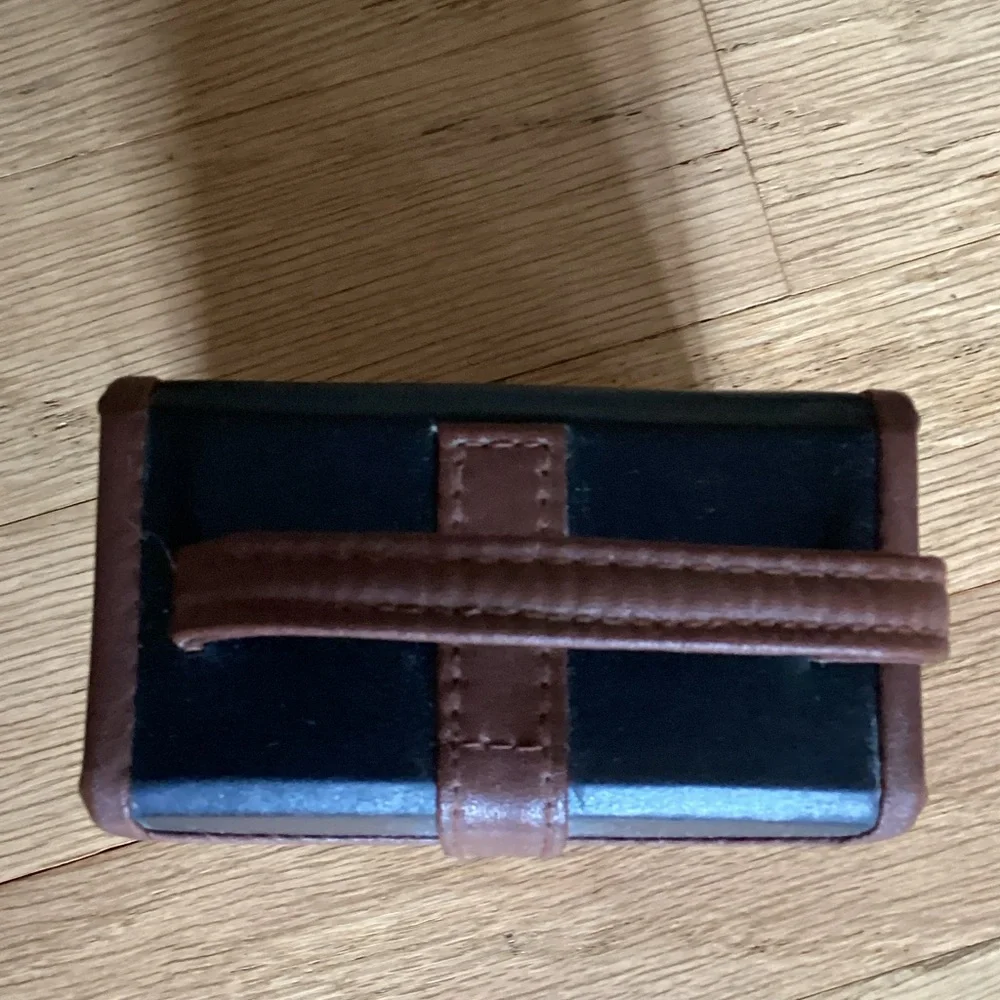 Chic Black and Brown Travel Jewelry Bag - Picture 3 of 10